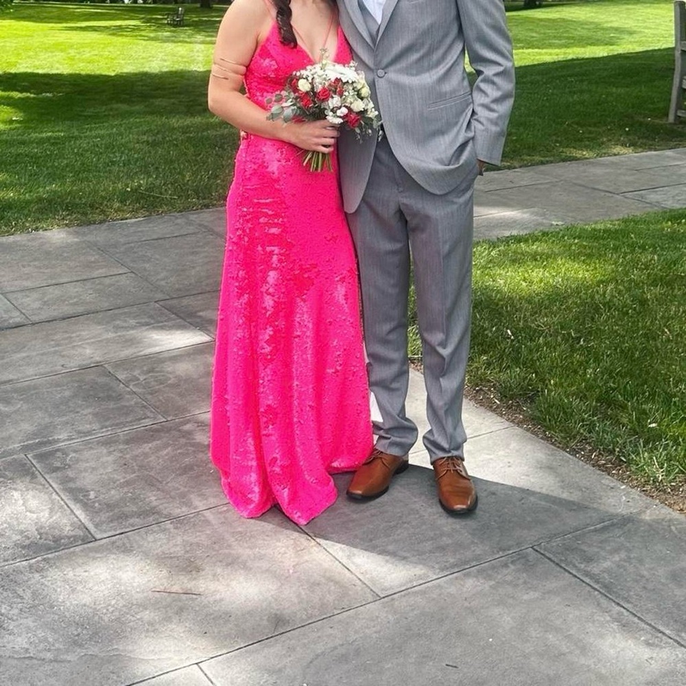 Pink prom dress